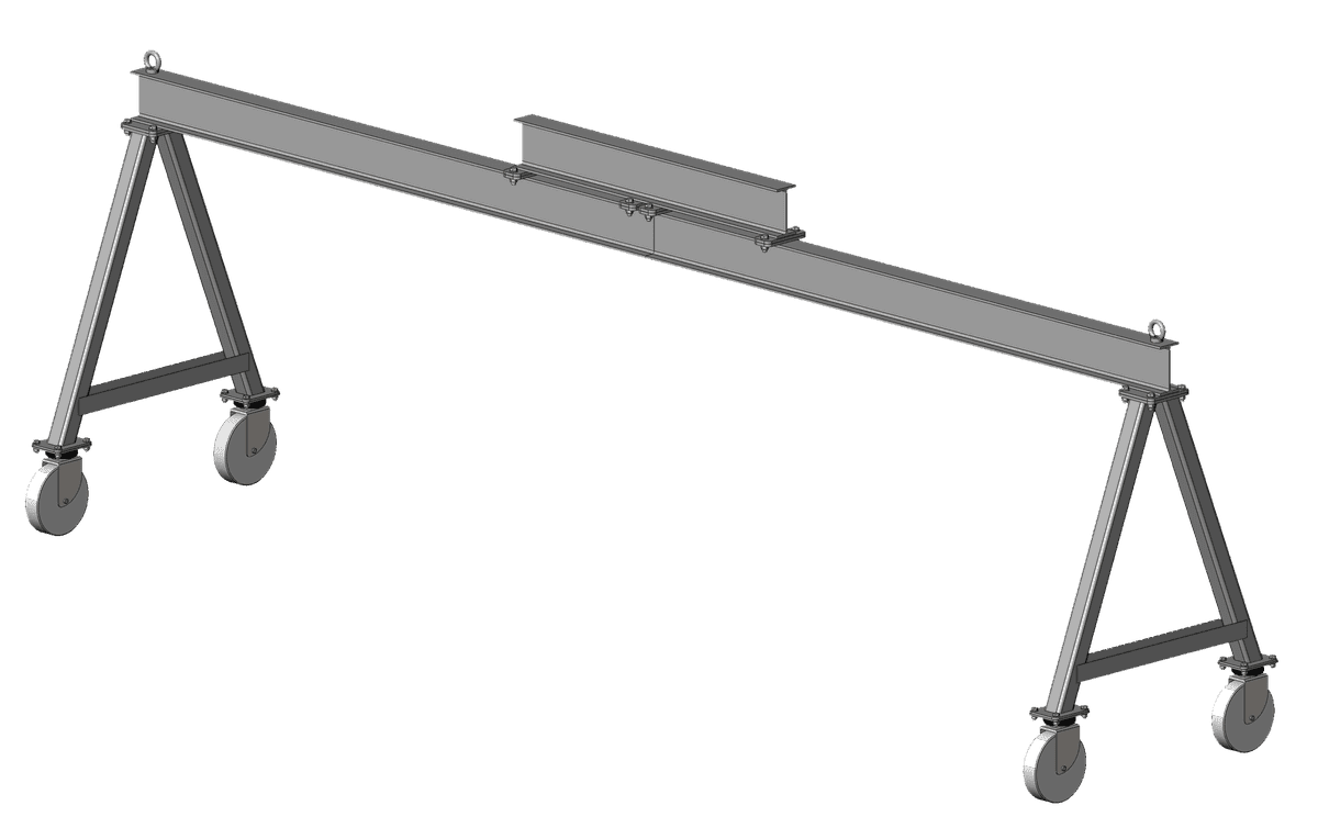 Viga de Suspensión — Viga de patios de 4 m · 500 kg